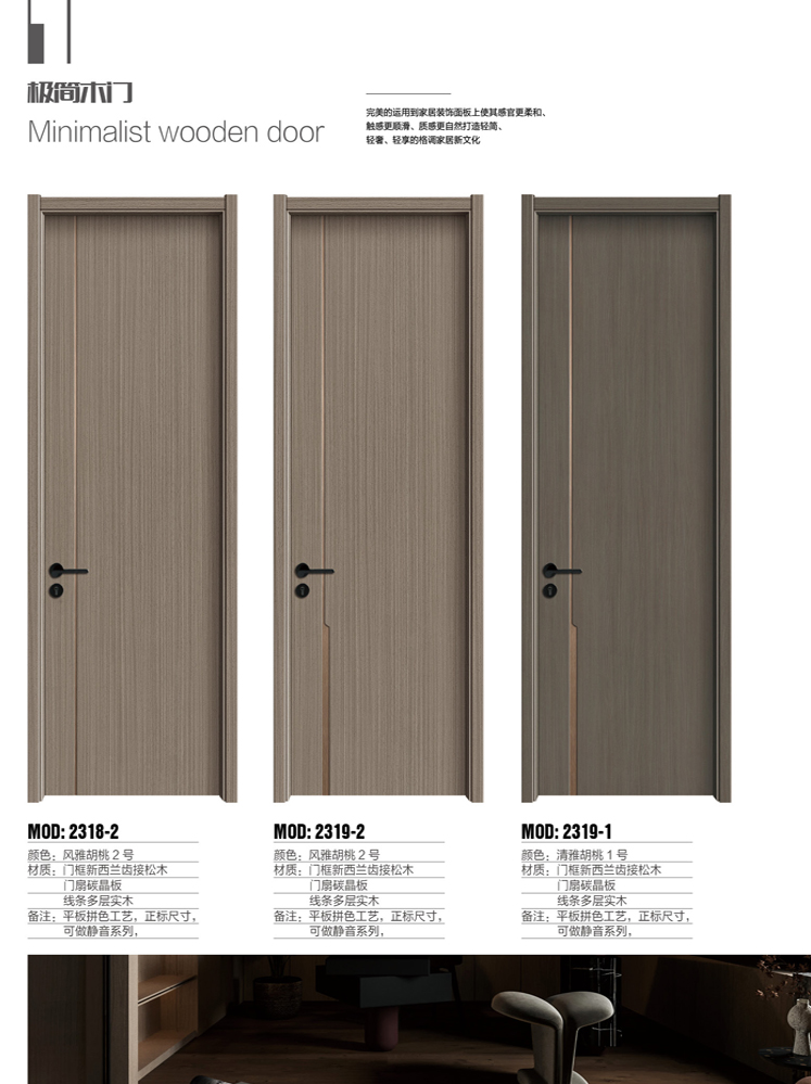 今年会干漆木门,今年会极简木门,今年会整屋门窗