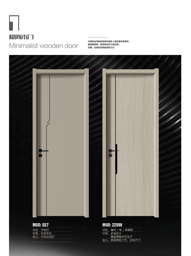 今年会干漆木门,今年会极简木门,今年会整屋门窗